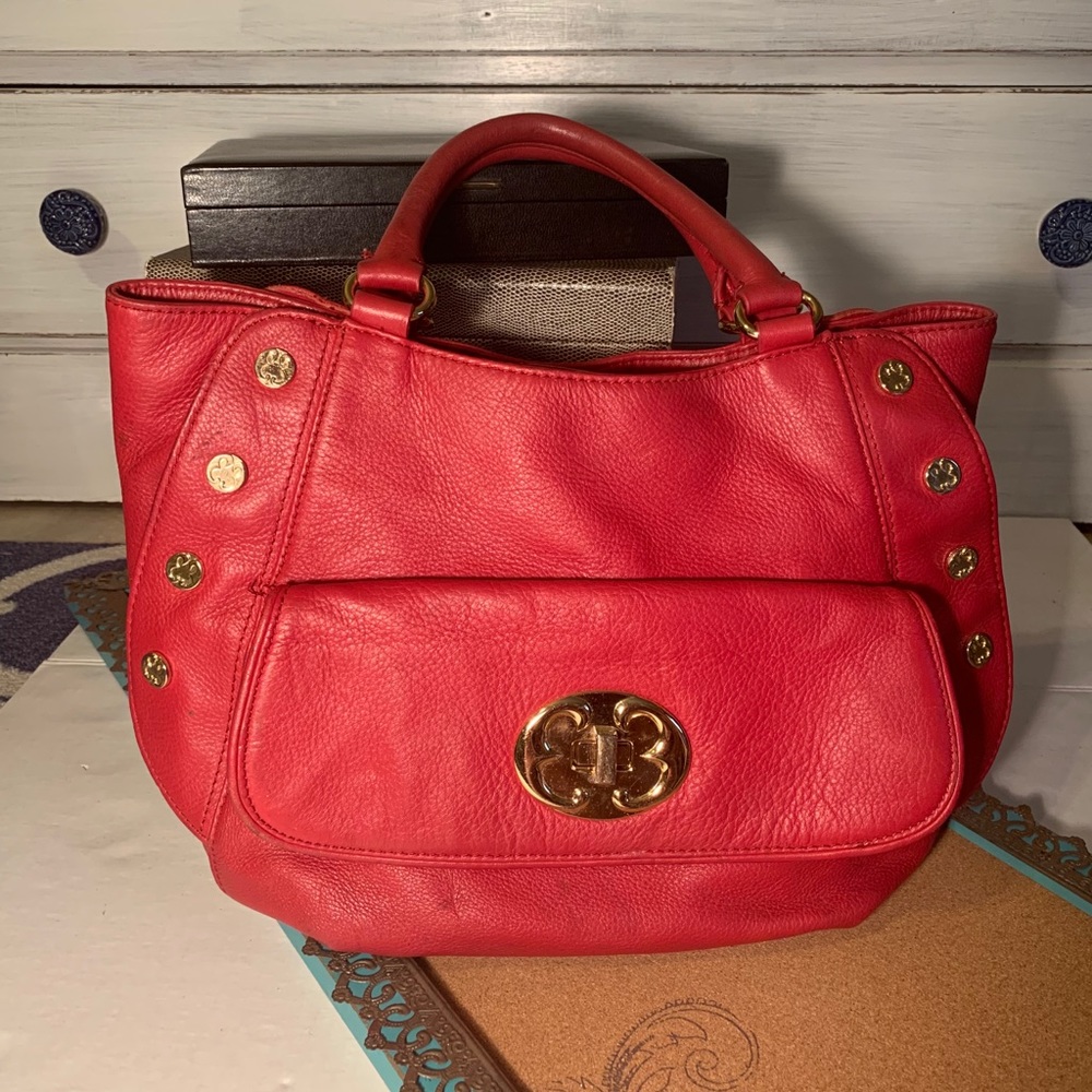 Emma Fox Red Leather Purse